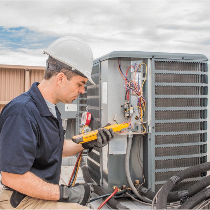 Guelph Duct Cleaning certified duct cleaning technician on a service call in Guelph, Ontario